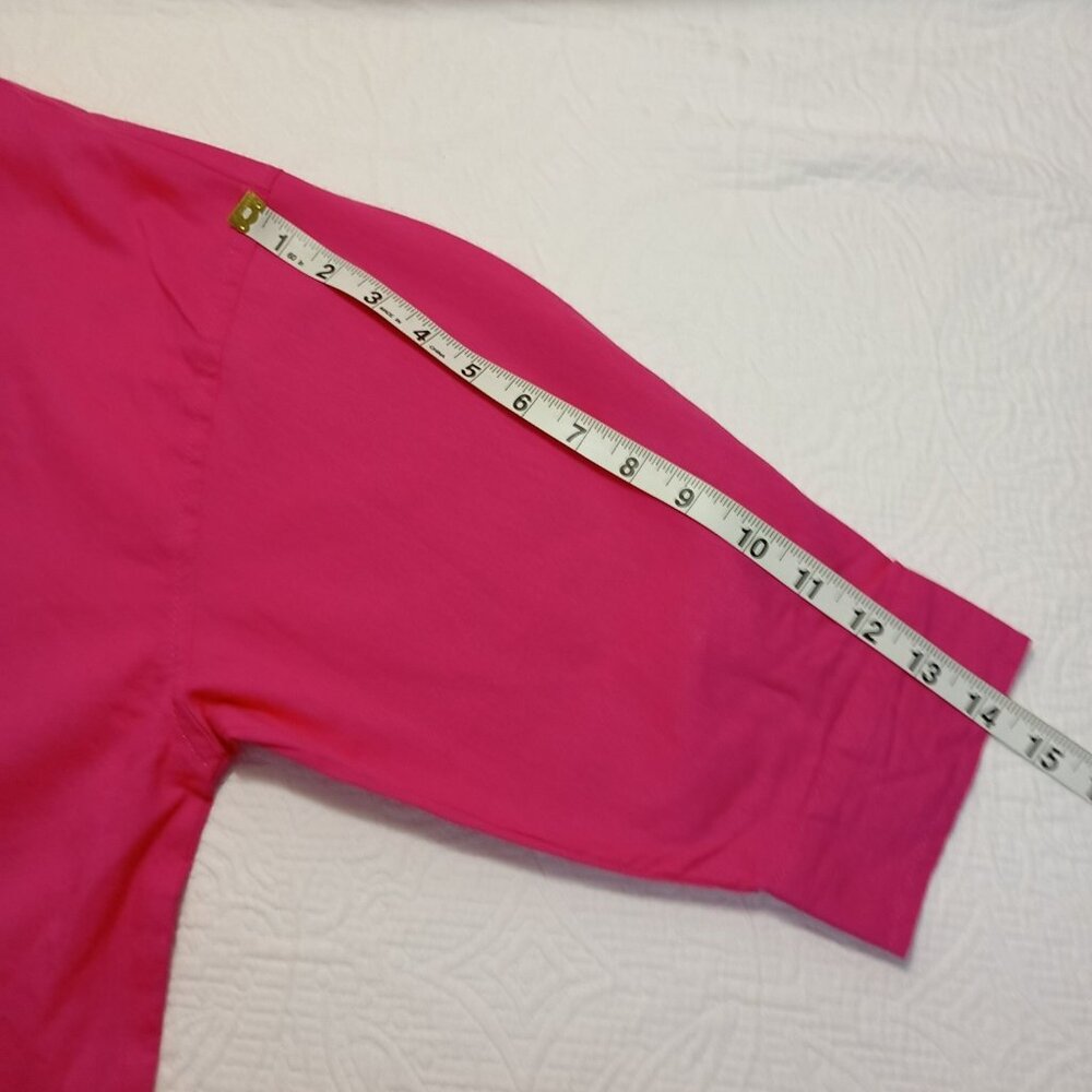 Calligraphie By Anthropologie Lightweight Jacket Women Pink & Snap Cuffs Sz M - Picture 15 of 16